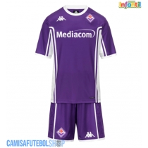 Camisa de time de futebol Fiorentina Replicas 1º Equipamento Infantil 2025-26 Manga Curta (+ Calças curtas)